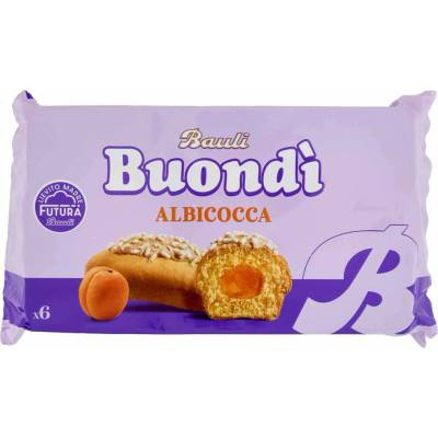 Bauli buondi koláčiky plnené marhuľami 6 x 43 g