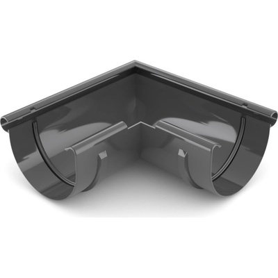 Covernit Plastový roh žľabu vonkajší PVC 100 mm antracit