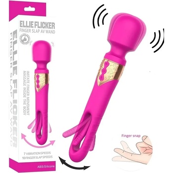 Масажор и вибратор с трептяща сърцевина, 25, 9см. - Ellie Flicker (FUNNY00001)