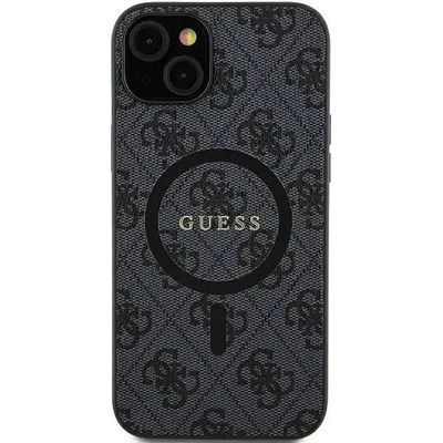 GUESS Кейс Guess 4G Collection Leather Metal Logo MagSafe за Samsung Galaxy S24, черен (GUE003570-0)