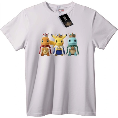 NOONEBRAND Тениска Pokémon Кралско Трио - S, Black