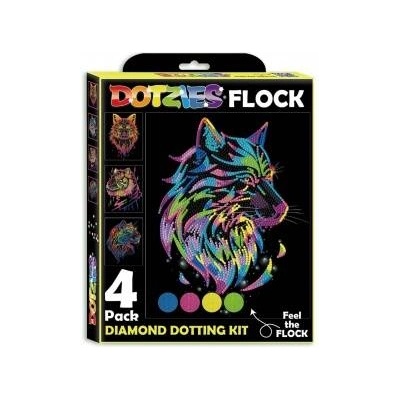 Diamond Dotz adults flocked wild neon