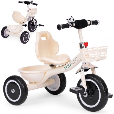 EcoToys protišmykové rukoväte zvončekový kôš béžová