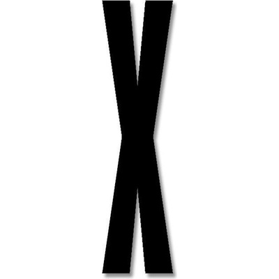 Design Letters Буква Design Letters X акрил 8 см черна (30201600X)