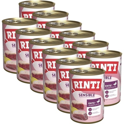 RINTI Консерва RINTI SENSIBLE патица, черен дроб и картоф 12 x 400 г
