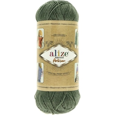 Alize Superwash Artisan 274 sivo zelená