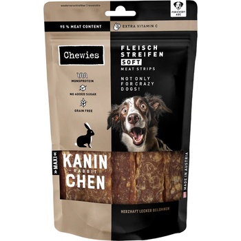 Chewies mäsové plátky králičie 3 x 150 g