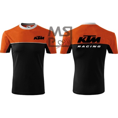 Tričko s moto motívom KTM Racing oranžové