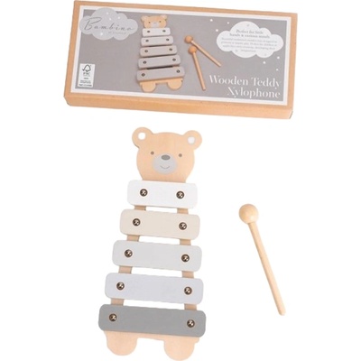 Widdop Дървена играчка Widdop Bambino - Ксилофон Teddy (CG1781)