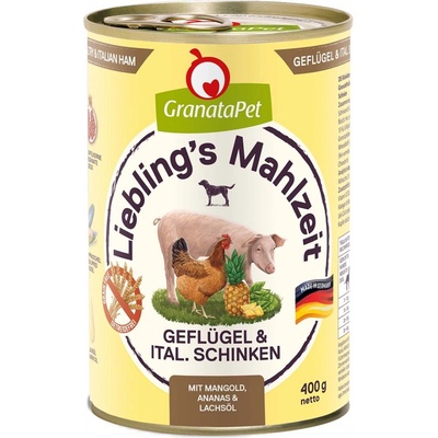 GranataPet drůbež a italská šunka 6 x 400 g