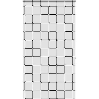 vidaXL Ролетна щора за душ с касета 120x240 см Ширина на плата 116 см (4015047)