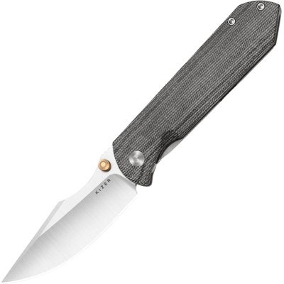 Kizer Harpoon Fold Elmax Satin,Ti&Norplex UltreX Micarta Ki4784A2
