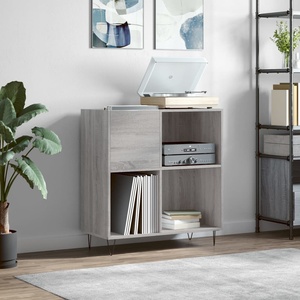 vidaXL Шкаф за винилови плочи сив сонома 84, 5x38x89 см инженерно дърво (831778)