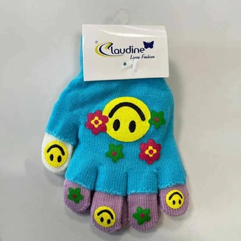 Image 1 of Clodine italy Детски ръкавички Усмивка, сини/лилави, 6-10 год