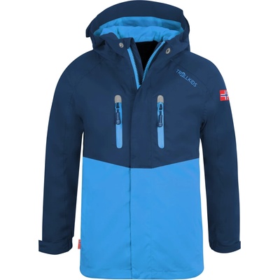 TROLLKIDS Детско водоустойчиво яке Trollkids Kid's Nusfjord Jacket Waterproof jacket - Navy / Med Blue - размер 92 (EU) (703-3296-0511)