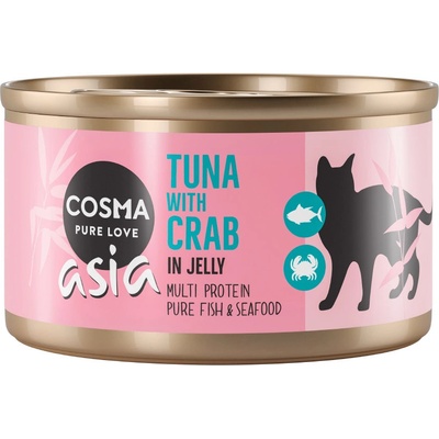 Cosma Asia v želé tuniak s krabím mäsom 6 x 85 g