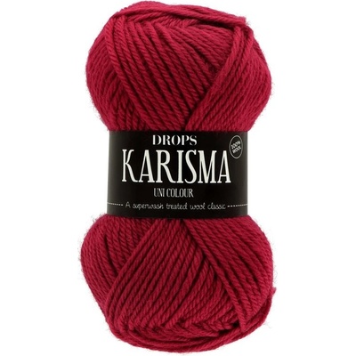 Drops Karisma UNI 48 tmavá malinovo červená