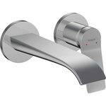 Hansgrohe Vivenis - Смесител за мивка за вграждане, с две дупки, EcoSmart, хром 75050000 (75050000)