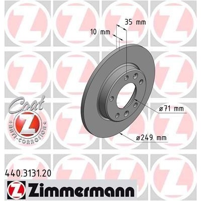 Brzdový kotúč ZIMMERMANN 440.3131.20