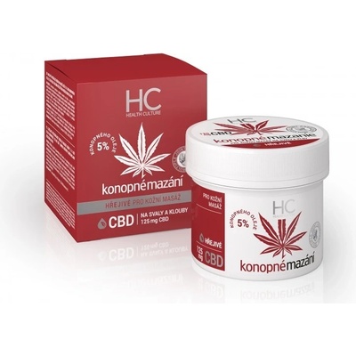 Health Culture CBD konopné mazání hřejivé 125 ml