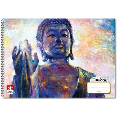 Oxybag 8-83622 Budha skicár A4 špirála na krátkej strane 50 listov 190g/m2