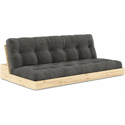 Karup Design menčestrová rozkladacia pohovka 196 cm Base čierno-antracitová