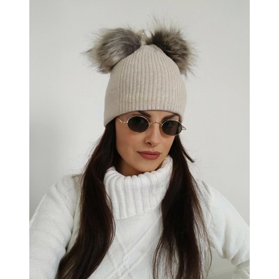 Made in Italia dámska zimná čiapka Saskia nude