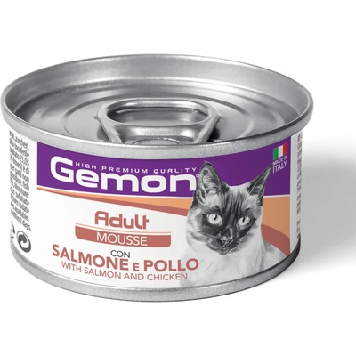 Gemon Cat Adult Mousse Salmon and Chicken мус за котки - 0.085кг