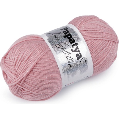 Pletací příze Papatya Love Glitter 100 g Varianta: 9 (4120) pudrová AB, Balení: 1 ks 54250/135563/255953
