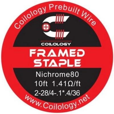 Coilology Framed Staple odporový drôt Ni80 28/36