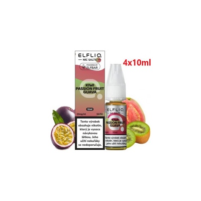 ElfLiq Nic Salt Kiwi Passion Fruit Guava 4 x 10 ml 20 mg