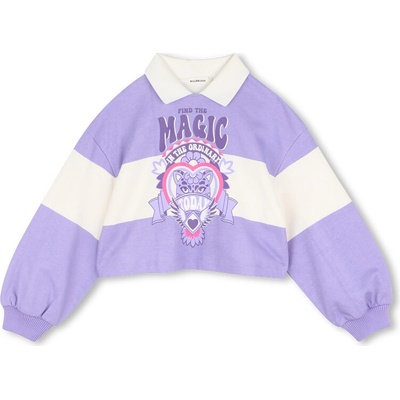 Billieblush mikina přes hlavu s límečkem Magic fialová