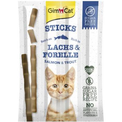 Gimpet Gimcat Sticks losos pstruh 4 ks