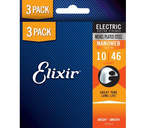 Elixir Nanoweb Light 3-Pack