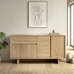 TopMebel Конзола Capri TopMebel от меламин в цвят сапфирен дъб 146x45x76.5см