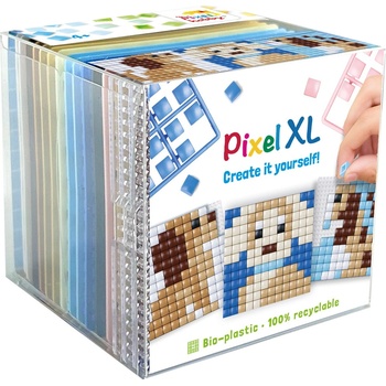 Pixelhobby Комплект от 3 мозайки с пиксели XL, Pixelhobby, Куб - Кученца (24219)
