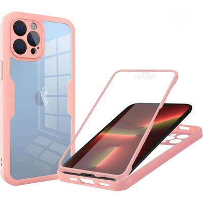 Techsuit Калъф за iPhone 13 Pro + Протектор - ColorVerse 360 Series - Розов