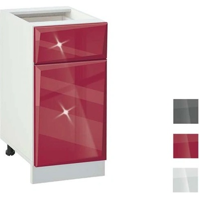 Bogdan Furniture G Кухненски шкаф Гланц МДФ 411, с рафт и чекмедже