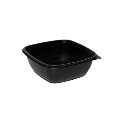 ECOFOL Plastová miska PET 190x190x51 mm hranatá 1000 ml černá bal/70 ks