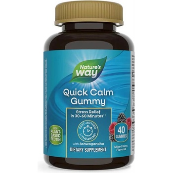 Nature's Way Quick Calm Ашваганда + Л-Теанин 40 желирани таблетки | Nature’s Way (14632)