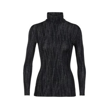 Icebreaker Wmns 250 Vertex LS Half Zip Drift Black/Snow