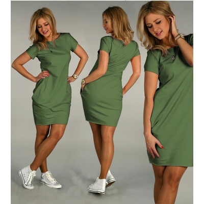 rúrkové šaty mnoho farebných odtieňov MF430 Khaki