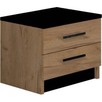 EMS Нощно шкафче tod дъб крафт/черно (mt0015)