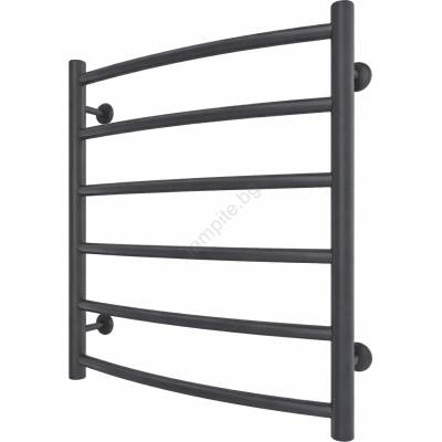 Mario Radiators Лира за баня INOX CLASSIC 122W/230V 57x53 cm, неръждаема стомана/антрацит (MR0090)