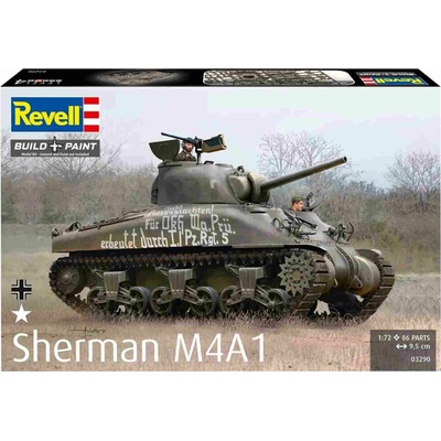 Revell Sherman M4A1 Tank stavebnice KIT 1:72