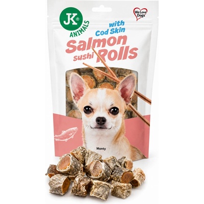 JK ANIMALS Salmon SUSHI rolls 80 g