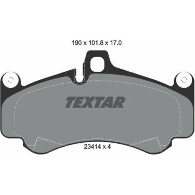 Sada brzdových platničiek kotúčovej brzdy TEXTAR 2341401