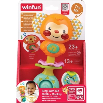WinFun Музикална дрънкалка WinFun - Маймунка (Win240105)