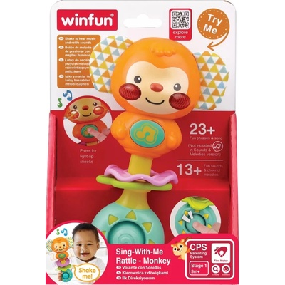 WinFun Музикална дрънкалка WinFun - Маймунка (Win240105)