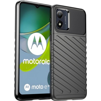 Motorola Здрав калъф Thunder за Motorola Moto E13 - Черен KP26322